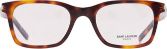 Saint Laurent Demo Rectangular Mens Eyeglasses SL 718 SLIM 003 51