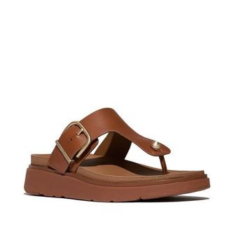 FitFlop Gen-FF Buckle leather Toe-Post in Light Tan at Nordstrom, Size 10