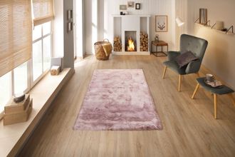 My Home Hochflor-Teppich »Valeria, Fellteppich, kuschelig, flauschig« rechteckig 60 mm Höhe Kunstfell, weiche Teppiche, Wohnzimmer, Schlafzimmer, Esszimmer