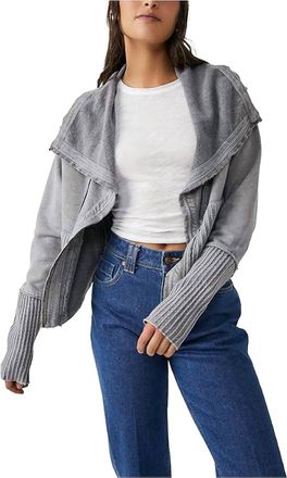 Free People Hazel Cardigan In Metal Stiletto