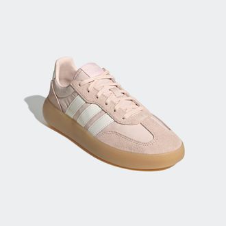 adidas Sneaker ADIDAS SPORTSWEAR BARREDA DECODE, Damen, Gr. 42,5, weiss (wonder quartz, sanftes wei&szlig;, gum 3), Leder, Textil, Schuhe Sneaker, inspiriert vom D