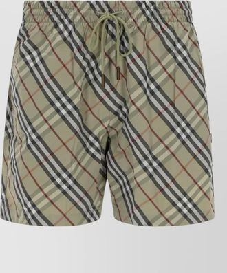 Burberry checked swim shorts