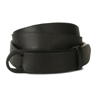 Orciani Belts, male, Black, Size: ONE SIZE No Buckle Saffiano Belt