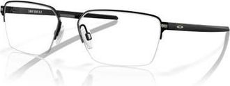 Oakley 54mm Rectangle optical glasses in Black at Nordstrom