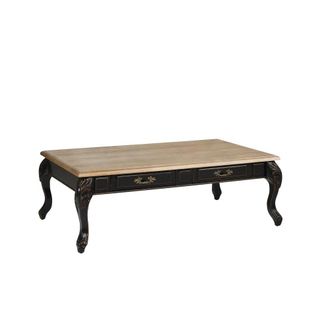 Robin des Bois Mesa de centro rectangular de roble negro