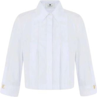 Elisabetta Franchi Mujer, Blusas y Camisas, Blanco, Talla: L