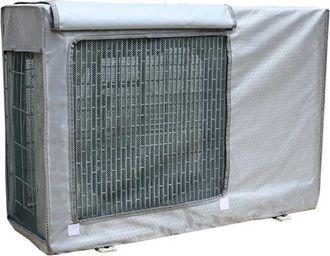 OEM Funda Impermeable Para Unidad Exterior De Aire Acondicionado, A Prueba De Polvo Y Nieve, Xl (90x40x70cm), Gris Plata
