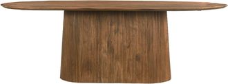 Moloo Mesa de comedor ovalada 8 personas 200 cm de madera