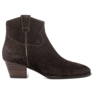 Ash Houston Suede Womens Ankle Boots - Ebano - Size:UK 7