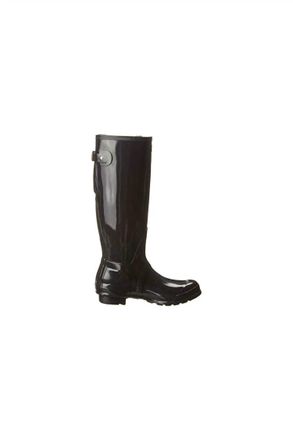 Hunter Womens Original Tall Gloss Boots In Black