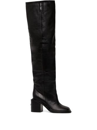 Naked Wolfe 75mm Prince leather boots - Black