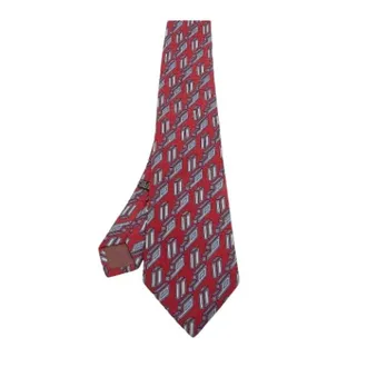 Dior Pre-owned Accessories, male, Red, Size: ONE SIZE Pre-owned Silk Tie