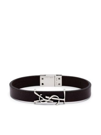 Saint Laurent Accessories Silver/Brown/Argent