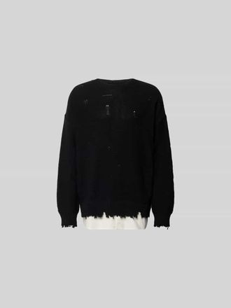 Maison Margiela Relaxed Fit Pullover im Used-Look in Black, Gr&ouml;&szlig;e XL