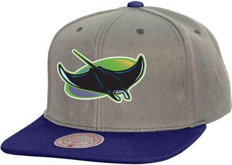 Mitchell & Ness Mens Mitchell & Ness Gray Tampa Bay Rays Cooperstown Collection Basic Flip Snapback Hat at Nordstrom