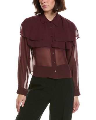 Frame Denim Frame The Silk Cape Blouse