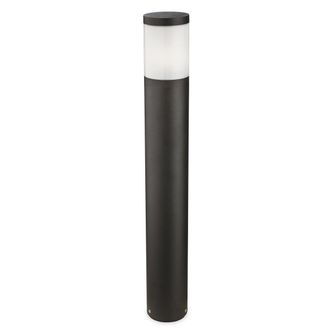 Netlighting Beta 1 Light Outdoor Bollard Light Graphite IP54 E27 in Black