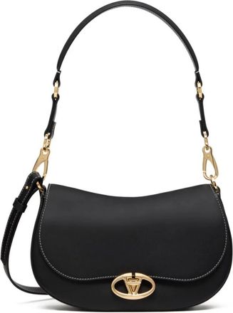 Valentino Garavani Ohval Small Shoulder Bag - Dames - Schoudertassen - Zwart - ONE Size - Leer - Tassen