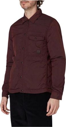 Paul Smith Light Jackets, male, Brown, 2XL, Patch Pocket Overshirt