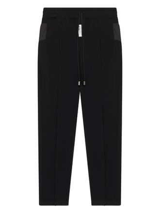 GCDS drawstring panelled pants - Black