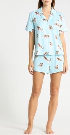 Honeydew Intimates Quiet Night Pajamas in Aqua Tigers at Nordstrom Rack, Size X-Large
