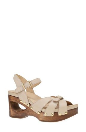 Dansko Alanna Ankle Strap Platform Wedge Sandal in Vanilla at Nordstrom, Size 11.5-12Us