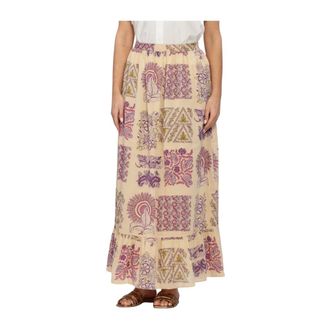 Antik Batik Jane Skirt - Dames - Rokken - Beige - Maat: S