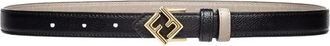 Fendi FF Diamonds Belt - female - Fendi - Belts - Black - 70 CM - Accessories