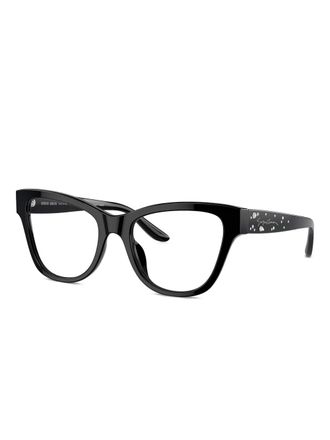 Giorgio Armani Occhiali cat-eye con decorazione - Nero