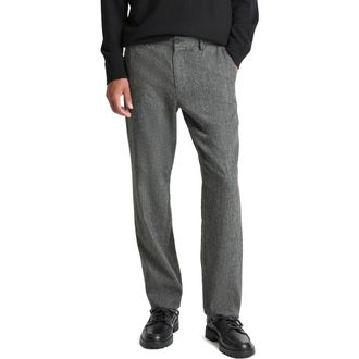 Vince Owen Athletic Fit Flat Front M&eacute;lange Dress Pants in Medium Heather Grey at Nordstrom Rack, Size 29