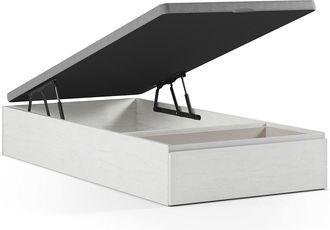 Vente-Unique Canap&eacute; cama con caj&oacute;n 90 x 200 cm - Blanco - HESTIA de YSM&Eacute;E