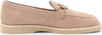 Hogan Italiaanse loafers met memory foam technologie - Dames - Loafers - Beige - 39 EU - Schoenen