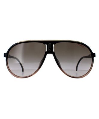 Carrera Aviator Mens Black Brown Shade Gradient Champion 65/N - One Size