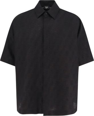 Fendi Hombre, Camisas, Negro, Talla: M