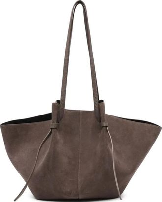 Yuzefi Grote Mochi Tote - Dames - Shoppers - Bruin - ONE Size - Su&egrave;de - Tassen