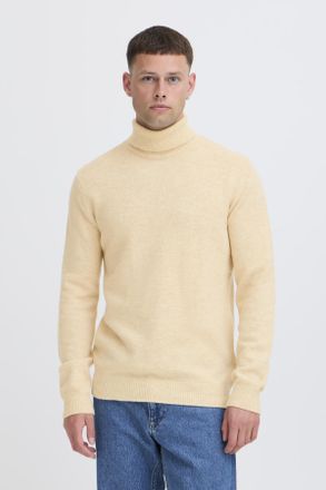 Blend Rollkragenpullover BLEND BHBRANKO ROLL KNIT, Herren, Gr. XXL, crockery melange, Strick, Obermaterial: 60% Wolle, 40% Nylon, unifarben, regular fit h&uuml;f
