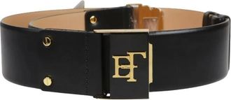 Elisabetta Franchi Riem met logo-details - Dames - Riemen - Zwart - L - Accessoires