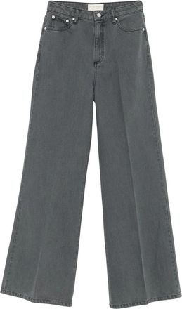 Officine G&eacute;n&eacute;rale Wide Jeans - Dames - Loose Fit Jeans - Zwart - W28 - Jeans