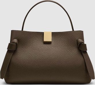 Yuzefi Sac Mini Gyoza Cuir Grain&eacute; Espresso