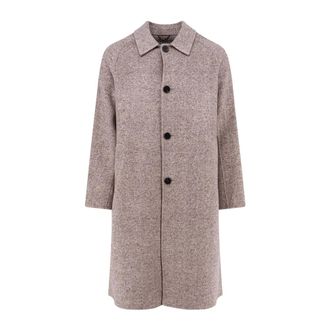 Amaranto Cappotto monopetto - - Coats - Uomo - Marrone - S