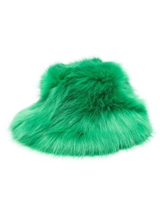 Patrizia Pepe faux-fur hat - women - Polyester - S - Green