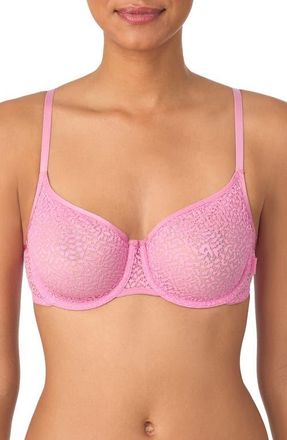 DKNY Modern Lace Unlined Demi Bra in Cashmere Rose at Nordstrom, Size 40Dd