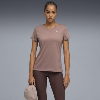 Puma T-shirt con grafica Run Club da donna, Abbigliamento, Beige, XXL