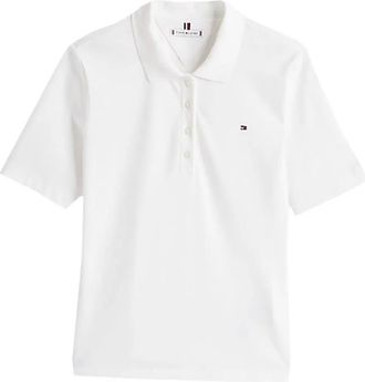 Tommy Hilfiger Polo con logo - Bianco