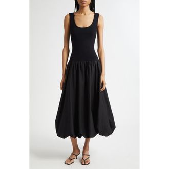 Cinq &agrave; Sept Nera Bubble Hem A-Line Dress in Black at Nordstrom Rack, Size Small