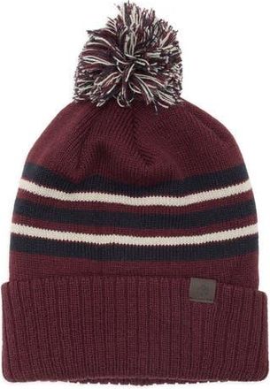 Rainforest Stripe Pom Pom Beanie in Burgundy Combo at Nordstrom Rack