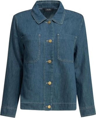 Max Mara Galante Denim Jacket - Dames - Spijkerjassen - Blauw - M - Denim - Jassen