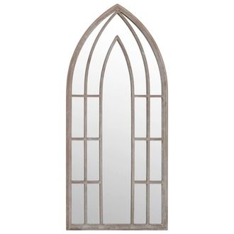 Berkfield Home Mirror Sand 100x45 cm Iron for Indoor Use in Beige