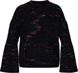 Munthe Maglione con effetto mélange - Nero