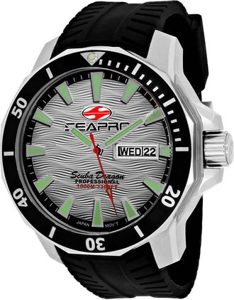 Seapro Mens Silver dial Watch